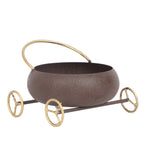Round Bowl Snacks Platter With Wheels