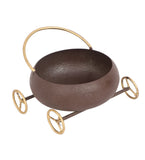 Round Bowl Snacks Platter With Wheels