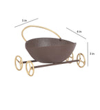 Eye Shape Bowl Snacks Platter With Wheels