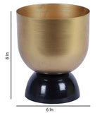 Black & Gold Double Layer Detachable Planter Set of 2