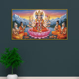 Goddess Gayatri Mata with Rishis Hindu Religious Wall Paintings