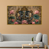 Divine Lord Ganesha in Antique Finish – Sacred Wall Hanging