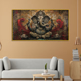 Lord Ganesha Vintage Wall Art – Perfect for Spiritual Corners