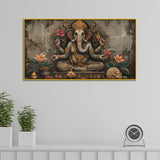 Traditional Indian Lord Ganesha Painting – Vintage Vibes