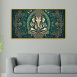 Rustic Lord Ganesha Poster – Vintage Temple Artwork