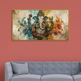 Ethnic Ganesha Wall Painting – Retro Antique Look