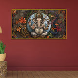 Ganpati Vintage Art Piece – Divine Wall Hanging Canvas