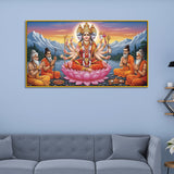 Goddess Gayatri Mata with Rishis Hindu Religious Wall Paintings