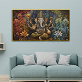 Rustic Ganesha Wall Hanging Art – Ancient Indian Style