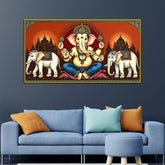 Ganpati Vintage Wall Decor – Indian Religious Wall Art