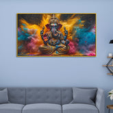 Traditional Ganesha Wall Art – Vintage Style Canvas Print