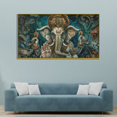 Vintage Look Ganesh Wall Poster – Decorative Spiritual Art