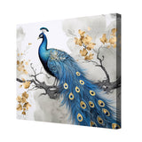 Peacock Canvas Painting for Home, Bedroom & Living Room