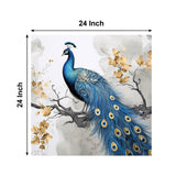 Peacock Canvas Painting for Home, Bedroom & Living Room