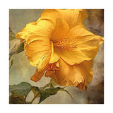 Golden Flower Canvas Painting for Home, Bedroom & Living Room