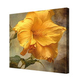 Golden Flower Canvas Painting for Home, Bedroom & Living Room