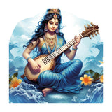 Goddess Saraswati Canvas Painting for Home, Bedroom & Living Room