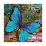 Blue Butterfly Canvas Painting for Home, Bedroom & Living Room
