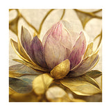 Gold Flower Canvas Painting for Home, Bedroom & Living Room