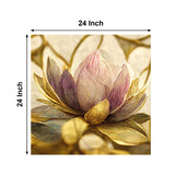 Gold Flower Canvas Painting for Home, Bedroom & Living Room