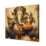 Ganesh ji Canvas Painting for Home, Bedroom & Living Room
