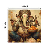 Ganesh ji Canvas Painting for Home, Bedroom & Living Room