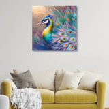 Beautiful Peacock Art Canvas Painting for Home, Bedroom & Living Room