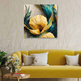 Flowers Wall Art Canvas Painting for Home, Bedroom & Living Room