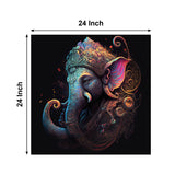 Multi Ganesh ji Canvas Painting for Home, Bedroom & Living Room