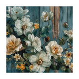 Flowers White Canvas Painting for Home, Bedroom & Living Room
