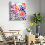 Charming Birds with Flower Delightful Wall Paintings