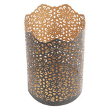 Black & Gold Metal Votive Set of 3