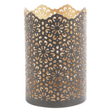 Black & Gold Metal Votive Set of 3