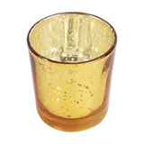 Gold Glass Votive Set of 4