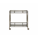 Chic X Design Bar Trolley With Dual Mirror Shelving