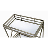 Chic X Design Bar Trolley With Dual Mirror Shelving