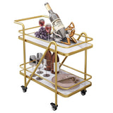 Contemporary Bar Trolley With Decorative Trolley