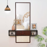 Modern Classic Premium Wooden Dressing Wall Mirror
