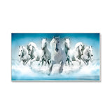 Seven Running Horses Canvas Wall Painting
