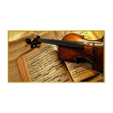 Villon with Music Notes Canvas Big Panoramic Wall Painting