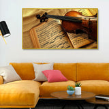 Villon with Music Notes Canvas Big Panoramic Wall Painting