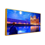 Sikh Golden Temple Scenery Canvas Wall Painting Big Panoramic