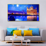 Sikh Golden Temple Scenery Canvas Wall Painting Big Panoramic