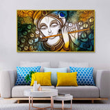 Beautiful Krishna Canvas Wall Painting