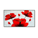 Beautiful Red Flower Wide Format Canvas Print Wall Painting