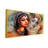 Spiritual Krishna Mirabai Eternal Love Canvas Wall Painting