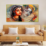 Spiritual Krishna Mirabai Eternal Love Canvas Wall Painting