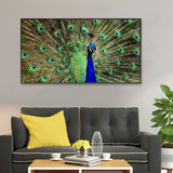 Dancing Peacock Cheerful Canvas Wall Painting