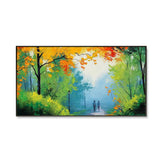 Walk in The Park Relaxing Big Panoramic Canvas Wall Painting
