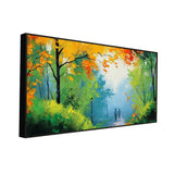 Walk in The Park Relaxing Big Panoramic Canvas Wall Painting